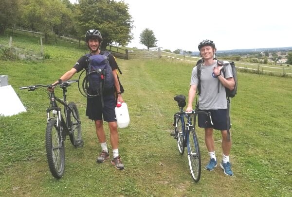 Cyclists Backpackers South Downs Way Wayfaring Farm Camping Polegate Sussex www.wayfaringfarm.co.uk